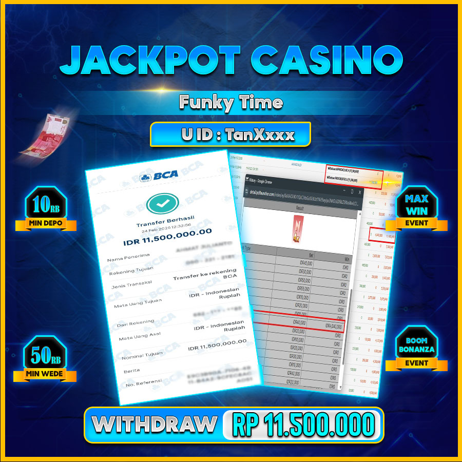 AFCTOGEL JACKPOT FUNKY TIME Rp.11.500.000.,-LUNAS